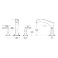 thumbnail image 2 of Pfister Rhen Roman Tub Faucet Trim, 2 of 6