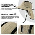 thumbnail image 3 of TOP-EX XXL/XL/L/M Mens Sun Hat with Neck Flap & Sunglass Slot – Wide Brim UPF 50+ UV Protection, Waterproof, Packable for Big Heads Fishing Hiking Outdoor Beige XL/XXL, 3 of 9
