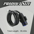 thumbnail image 2 of MELIVO Bike Lock,35.43" Bike Lock with Key,Cable Bicycle Lock Cable Lock,0.3lb, 2 of 7