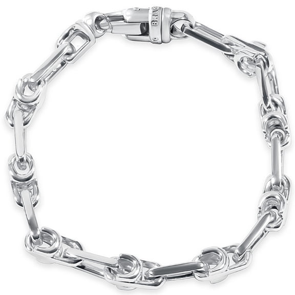 Pompeii Men's Designer Link 14k Gold (37gram) or Platinum (61gram) 6-7.5mm Bracelet 8.5"