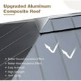 thumbnail image 3 of Mellcom 12x20FT Hardtop Gazebo with Aluminum Composite Double Roof for Patio Lawn and Garden, 3 of 8