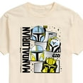 thumbnail image 3 of Star Wars - The Mandalorian Mando Helmet Grid - Men's Short Sleeve Graphic T-Shirt, 3 of 5