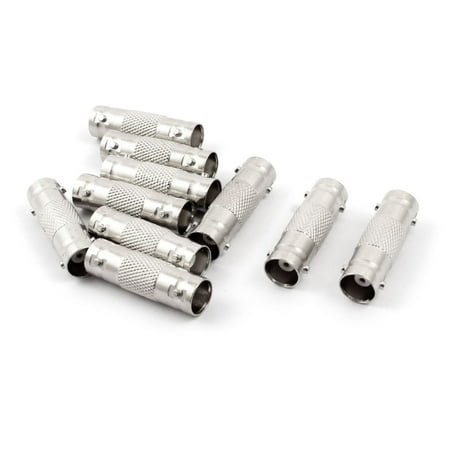 4 Inch Female Coupler - Metal BNC Female to Female TV RF Coaxial Cable Connector 1.3 Inch Long 10pcs