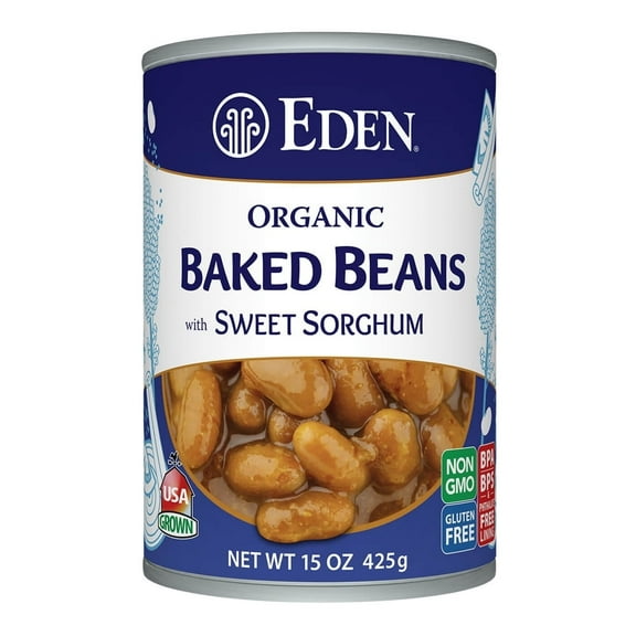Eden Foods Organic Baked Beans Gluten Free Sweet Sorghum -- 15 Oz