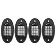 thumbnail image 2 of 4 Uds RGB LED intermitente luz de roca de varios colores luz luminosa debajo del cuerpo Bluetooth inalámbrico, 2 of 8