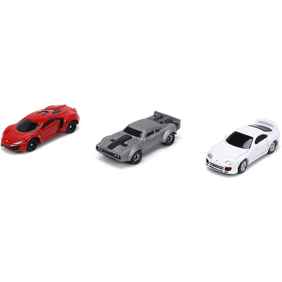 Fast & Furious 1.65" Nano 3-Pack Wave 4 Die-cast Cars, Toys for Kids and Adults