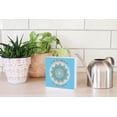 thumbnail image 4 of Sunshine On Mind Turquoise Color Design 5 x 5 Wood Tabletop Sign Plaque, 4 of 4