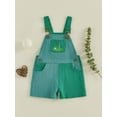 thumbnail image 3 of BemeyourBBs Toddler Baby Boy Golf Outfit Kids Overalls Romper Golf Embroidered Sleeveless Adjustable Strap Bib Overalls Shorts Jumpsuit With Pockets Spring Summer Clothes, 3 of 9