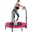 Pink, variant on Soozier 40" Rebounder Trampoline for Adult with Adjustable Handle, Blue