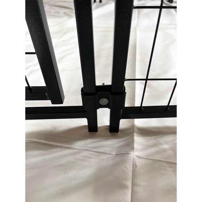 Garden Winds Custom Fit Replacement Canopy Top Cover Compatible with The Lucky Dog CL 60445 4’ Uptown Welded Outdoor Dog Kennel Playpen - Upgraded Performance RipLock 350 Fabric - Slate Gray