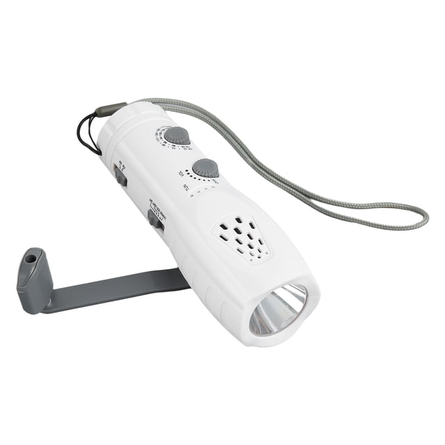 Radio linterna portátil, radio linterna con manivela, radio linterna de emergencia, radio linterna multifuncional, elegante y moderna