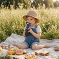 thumbnail image 4 of Daluvenix 12oz Insulated Kids Water Bottle with Straw and Carry Handle, Leak-Proof BPA-Free Stainless Steel Bottle, Gradient Blue, 4 of 10