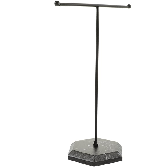 NIAIZEK Jewelry Stand Organizer Iron Necklace Display Black 1Pcs