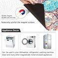 thumbnail image 2 of Bohemian Moroccan Pattern Dishwasher Magnet Covers for The Front Magnetic Dishwasher Cover Home Cabinet Decals 20" x 26" Refrigerator Door Home Decor, 2 of 5