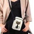 thumbnail image 4 of HELLHERO Crossbody Small Crossbody Bags Cartoon Cat Glasses 4.33x1.97x7.09 with Adjustable Strap Women for Travel Lightweight, 4 of 7