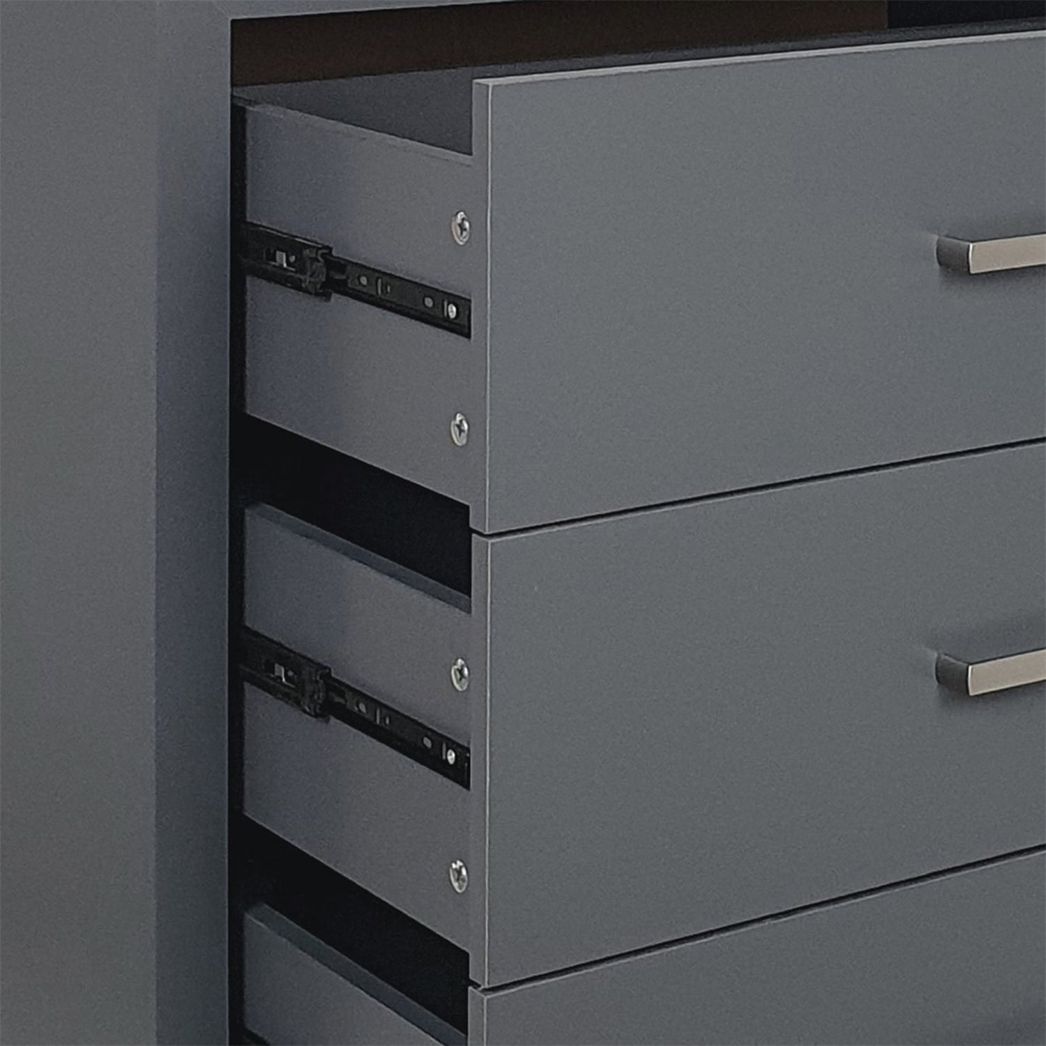 Kadyn 4 Drawer Dresser, Drawers Nightstand for Bedroom, Modern Dresser for Living Room, Charcoal Grey Kadyn 4 Drawer Dresser, Drawers Nightstand for Bedroom, Modern Dresser for Living Room, Charcoal Grey