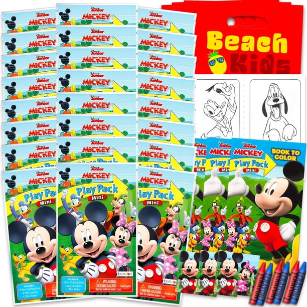Set de obsequios para fiestas Disney Mickey Mouse Club House con 24 paquetes