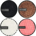 thumbnail image 1 of Discos desmaquillantes suaves y reutilizables para todo tipo de piel, toallitas faciales de microfibra para eliminar rímel, sombra de ojos, base de maquillaje, lavables y sin químicos., 1 of 5