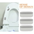 thumbnail image 2 of 4 Pcs Toilet Seat Gasket Bumper Buffer Pads Bidet Replacement Kit Bumpers for Seats Cover Plate Plastic, 2 of 6