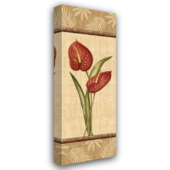 Charlene Audrey 11x24 Gallery Wrapped Canvas Wall Art Titled - Fleurs Exotiques III