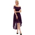 thumbnail image 4 of Dressystar Robe en Dentelle Épaules Dénudées Manches Courtes Robe de Cocktail Formelle, 4 of 6