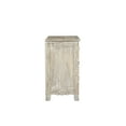 thumbnail image 5 of Taran Designs Monte Floral Carved Solid Wood 3-Drawers Nightstand in Gray, 5 of 6