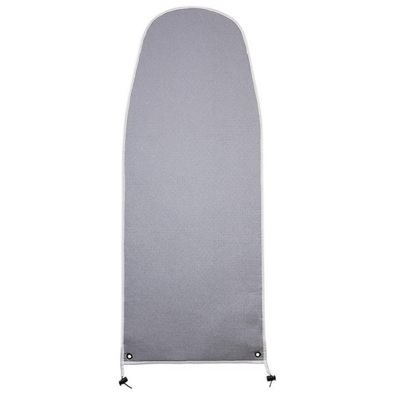 Over The Door Ironing Board Cover & Replacement Pad 42” x 14” - Italian Homz Door Mounted Ironing Board with Grommets - 3 Layers - AlumiTek Coated Gray Color with Pull Bungee Cord Fit System 42x14