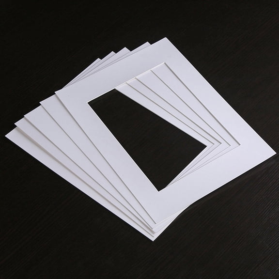 MLINS 15pcs Photo Frame Mats Pre-cut Photo Display Matting Picture Frame Mats for Photo Artwork