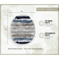thumbnail image 3 of HOME WEAVERS INC Toilet Lid Cover, Machine Wash Seat Covers, 18x18, Navy, 3 of 9