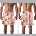 thumbnail image 3 of luoweisi Men's Beach Shorts Quick Dry Swim Trunks with Mesh Lining Alpaca M, 3 of 5
