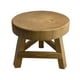 thumbnail image 1 of Taburete de madera para plantas, estante para flores, soporte elevador para macetas redondas, estante para macetas marrón, 1 of 9