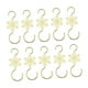 thumbnail image 2 of 10 ganchos para adornos navideños, soporte multifuncional para calcetines con forma de copo de nieve Oro, 2 of 9