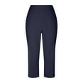 thumbnail image 4 of XIAONU Womens Pants Fleece Lined Wide Straight Leg Pants Bottom Workout High Waisted Yoga Pants Joggers With Pockets, 4 of 6