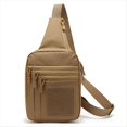 thumbnail image 1 of Bolso Multifuncional Tipo Bandolera de un Solo Hombro para Viajes Al Aire Libre, Impermeable y Resistente Al Desgaste, Color Caqui., 1 of 10