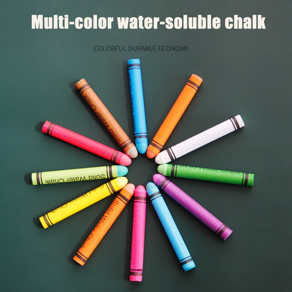ERTUTUYI 12PCS Chalk WaterBased WaterSoluble Chalk Chalk Dust