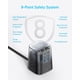 thumbnail image 4 of Anker Charging Station (100W), 9-in-1 USB C Power Strip with 300J Surge Protection, for iPhone 15 and MacBook, 5 ft Flat Cable and Plug, 4 USB C and 2 USB A Ports, 3 AC Outlets, for Home, Office, 4 of 5