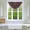 Brown, variant on Rs8 1-Piece Gold Waterfall Blackout Rod Pocket Window Valance With Decorative Trim 48"Wx 38"L
