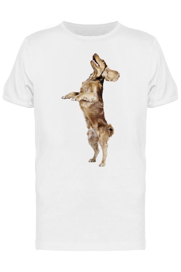 Cocker Standing In Back Legs T-Shirt Men -Image by Shutterstock, Male Medium
