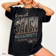 thumbnail image 2 of Greetings from Salem Massachusetts Graphic T-Shirt, Vintage Witch City Shirt, 2 of 5
