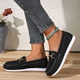 thumbnail image 4 of Women's Platform Loafers Comfortable Slip On Orthopedic Shoes Lightweight Sneakers Business Non Slip Walking Boat Shoes, 4 of 8