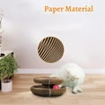 thumbnail image 2 of Marlene Pets, Marlene Cat Toy, Marlenes Pet Shop, Marlene Round Scratch Board, Magic Organ Cat Scratching Board, Foldable Cat Scratch Board Toy with Bell for Indoor Cats-2pcs, 2 of 8