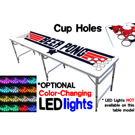 8-Foot Professional Beer Pong Table w/ Cup Holes - Top Pong Edition