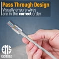 thumbnail image 3 of Conector de paso Cat6 RJ45 Everest, paquete de 200, 3 of 7