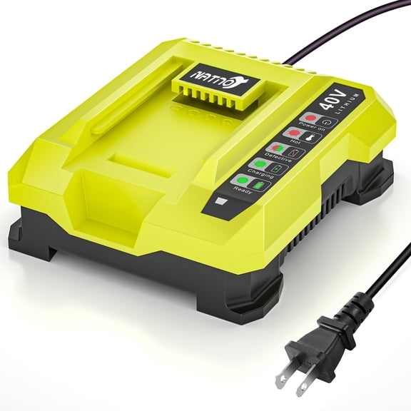 40V Charger for Ryobi OP401S 40V Battery, OP406A OP404 OP401 Replacemant Battery Charger for Ryobi OP40605 OP40602 OP40601 OP4050 OP40501 OP4050A OP4040 OP40404 OP40401 OP4030 OP40301 OP40201