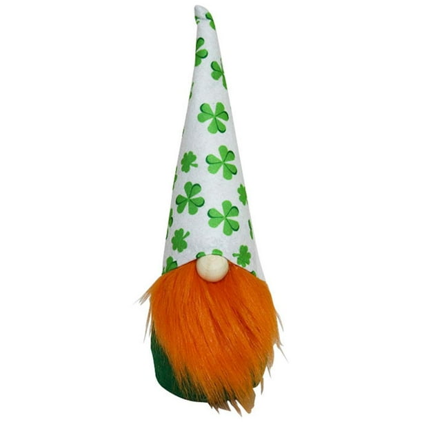 Muñeca Sin Rostro 2021 Trébol Verde Irlandés, Muñeca Sin Rostro, Decoración Del Día De San Patricio Yuarrent HA023182-00