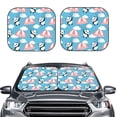 thumbnail image 2 of Haiem Panda Flying in the Sky Car Windshield Sun Shade (2 Pieces) Foldable Windshield Sun Shade Car Accessories for Truck SUV Pickup-Large, 2 of 7