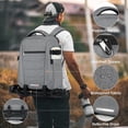 thumbnail image 4 of RAINSMORE 14 Inch Laptop Bag Camera Backpack with Rain Cover Anti Theft Travel Case Waterproof Large Capacity Photography Backpack,Gray, 4 of 9