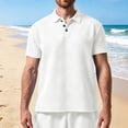 thumbnail image 4 of Kalauyu Mens Short Sleeve Golf Shirts Turn Down Collared with Button Casual Breathable Golf Summer Tops, 4 of 5