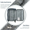 thumbnail image 5 of PAPROOS 3-Piece Luggage Set (20"/24"/28"), Softside Lightweight Suitcase with TSA-Lock and Spinner Wheels, Expandable Travel Luggage with Front Pocket for School, Travel, Dark Blue, 5 of 7