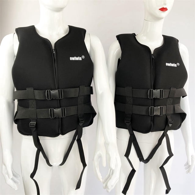 Kayak Chaleco Board Flotabilidad Ayuda para adultos y Negro M shamjiam Chaleco salvavidas